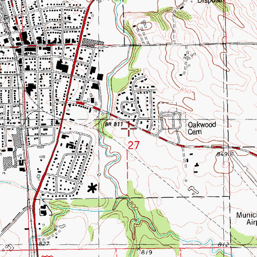 Topographic Map of Monticello Family Practice Center, IA