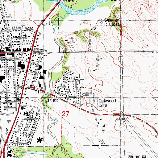 Topographic Map of Monticello Family Medical Associates Center, IA