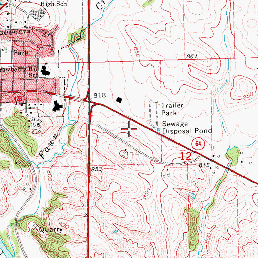 Topographic Map of Anamosa Family Practice Center, IA