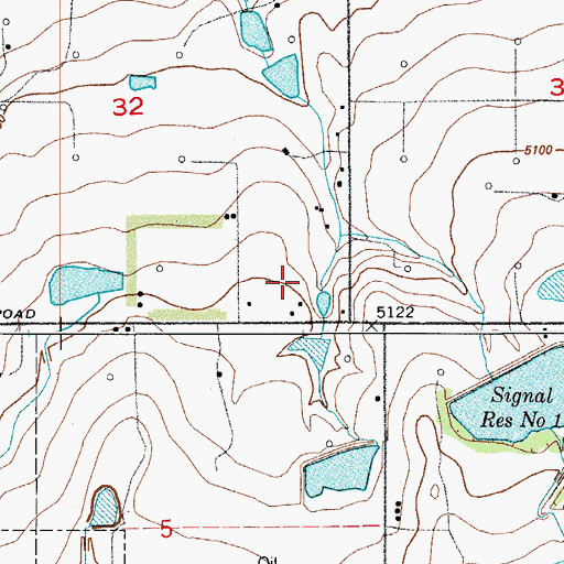 Topographic Map of German Number 8 and 9 Dam, CO