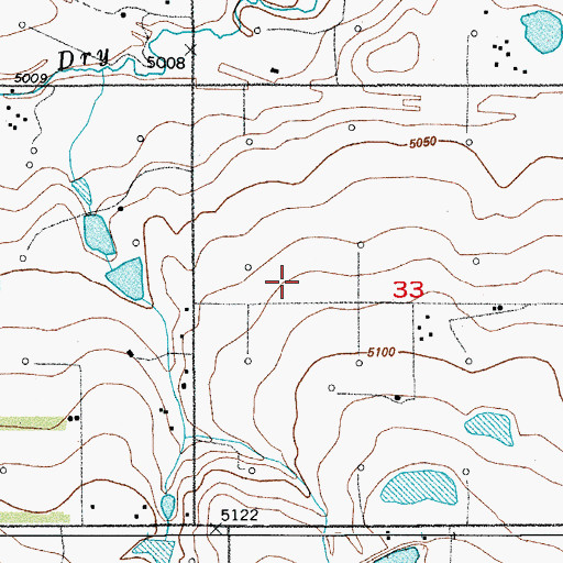 Topographic Map of German Number 12 Dam, CO