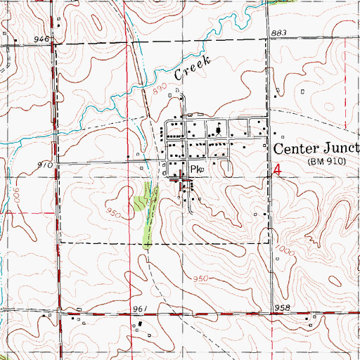 Topographic Map of Presbyterian Church, IA