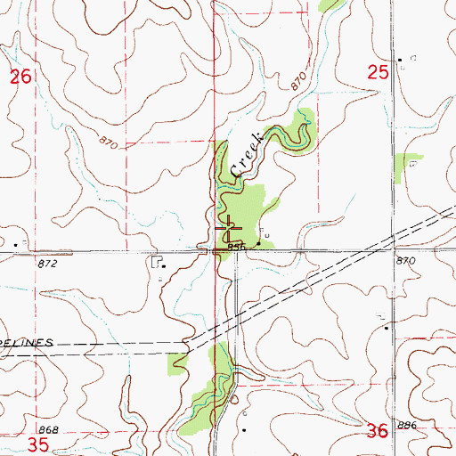 Topographic Map of Energy Post Office (historical), IA