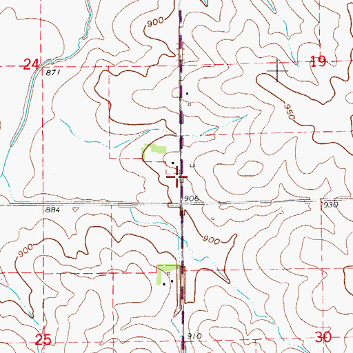 Topographic Map of Louise Post Office (historical), IA