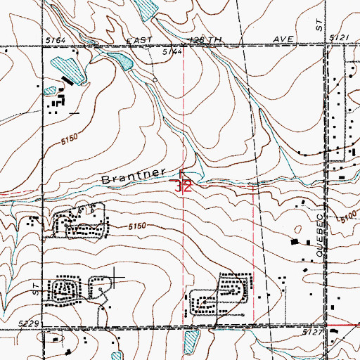 Topographic Map of Lutz Reservoir, CO