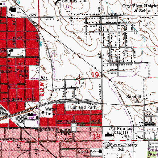Topographic Map of Corinthian Baptist Church, IA