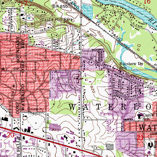 Topographic Map of Christ Lutheran Church, IA
