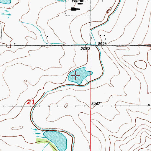 Topographic Map of Munger Reservoir Number 2, CO