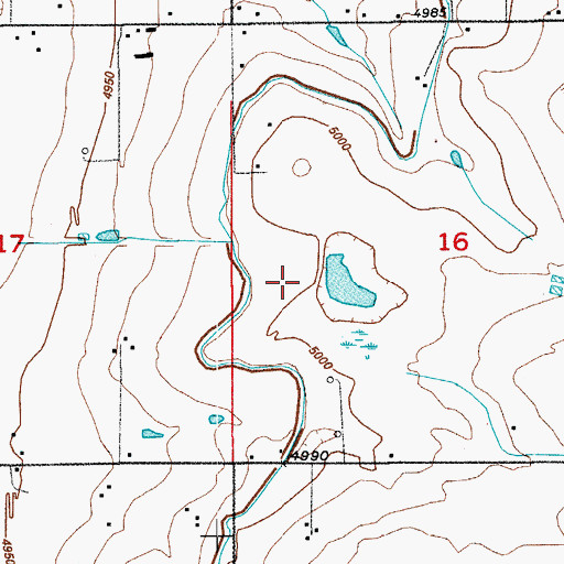 Topographic Map of H A Smith Dam, CO
