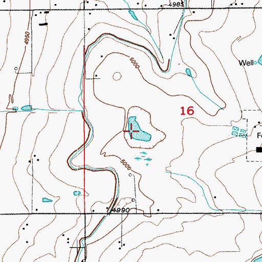 Topographic Map of H A Smith Reservoir, CO