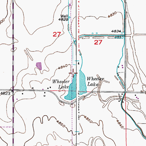 Topographic Map of Sullivan Dam, CO