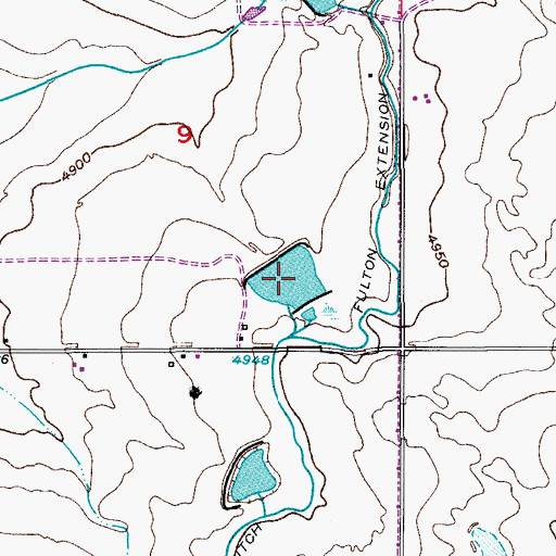 Topographic Map of Twombly Reservoir, CO