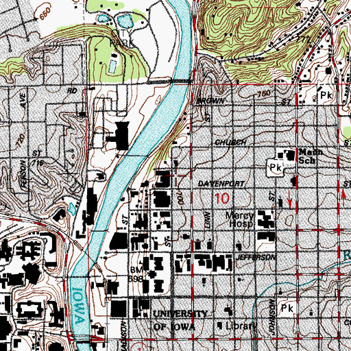 Topographic Map of Shambaugh House, IA