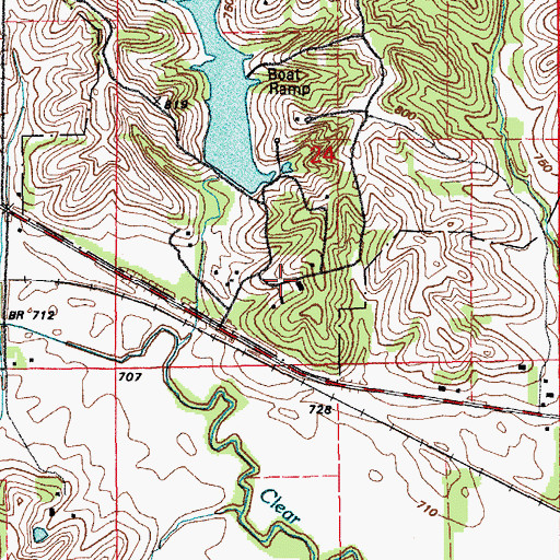 Topographic Map of Copi Post Office (historical), IA