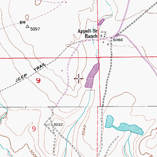 Topographic Map of J N Holland Number 2 Dam, CO