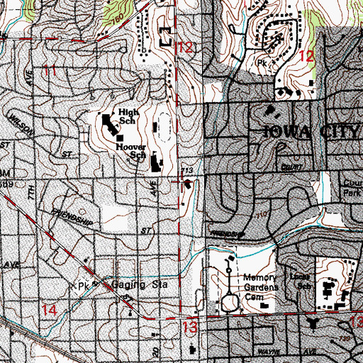 Topographic Map of Our Redeemer Lutheran Church, IA