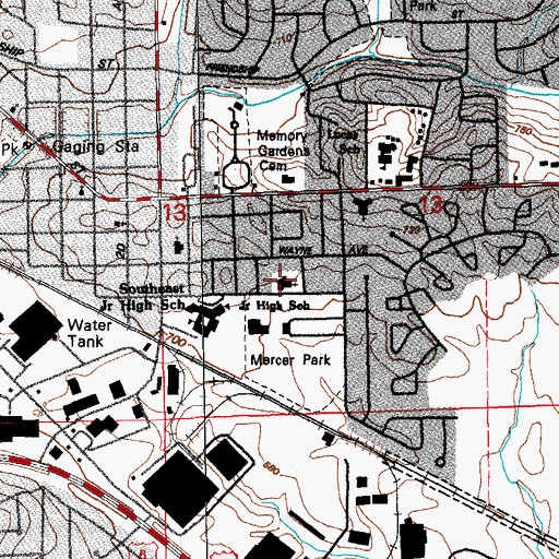 Topographic Map of The Church of Jesus Christ of Latter Day Saints, IA