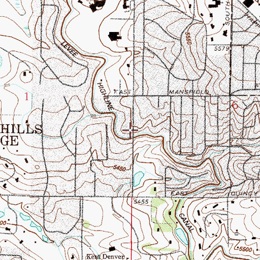 Topographic Map of Skeel Ranch Reservoir, CO