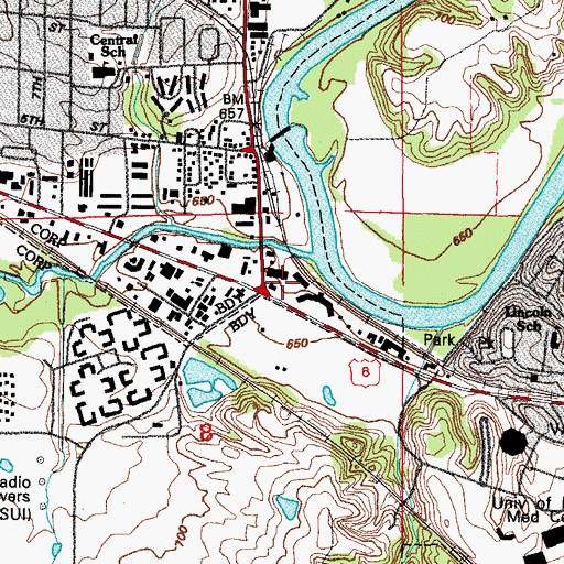 Topographic Map of Solid Rock Christian Church, IA