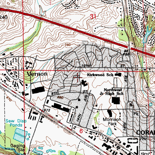 Topographic Map of New Song Episcopal Church, IA