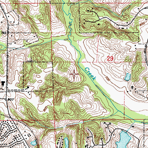 Topographic Map of Wickham Elementary School, IA