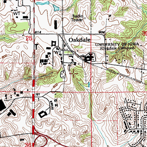 Topographic Map of Technology Inovation Center, IA