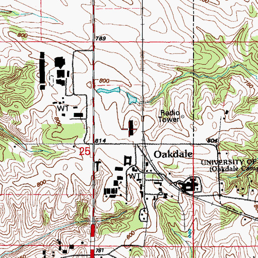 Topographic Map of Multi Tenant Facility, IA