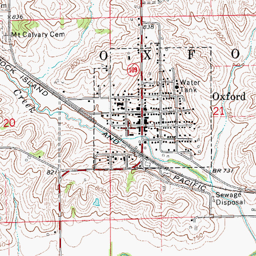 Topographic Map of Anchored in Faith Gospel Church, IA