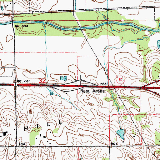 Topographic Map of Historic Amana Colonies State Historical Marker, IA