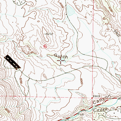 Topographic Map of Mann Reservoir, CO