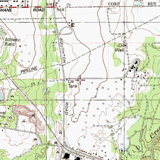 Topographic Map of Bexar County Learning Center, TX