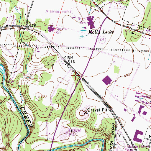Topographic Map of Belton Intermediate School, TX