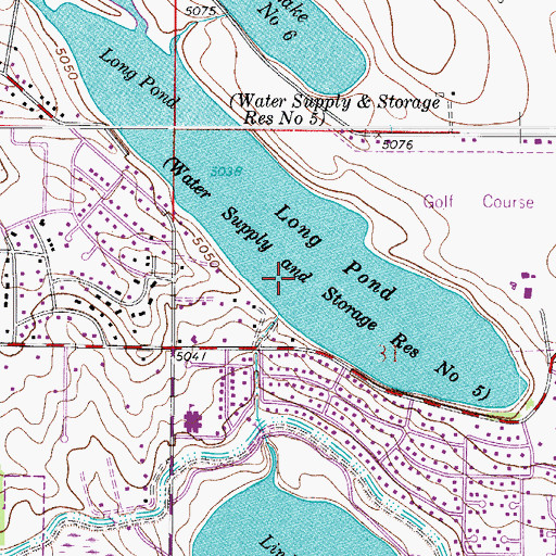Topographic Map of Long Pond Dam, CO