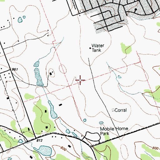 Topographic Map of Cedar Valley Elementary School, TX