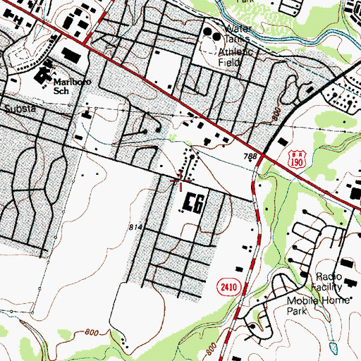 Topographic Map of Haynes Elementary School, TX