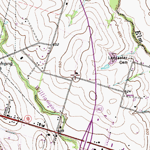 Topographic Map of Hector P Garcia Elementary School, TX