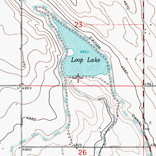 Topographic Map of Loup Lake Dam, CO