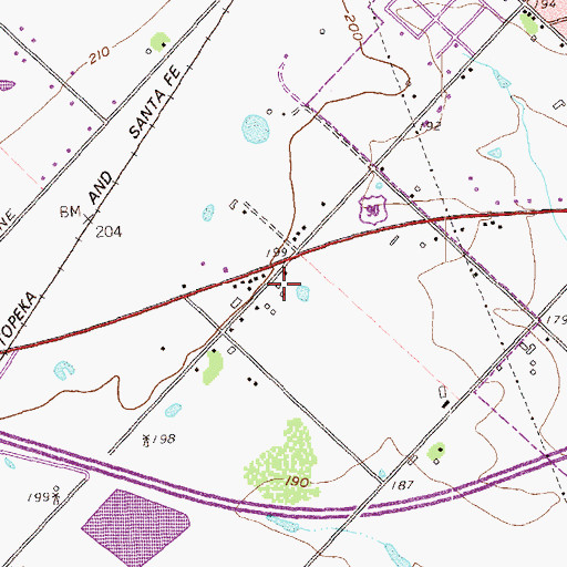 Topographic Map of Selman Elementary School, TX
