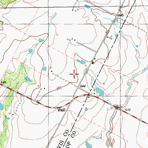 Topographic Map of Elgin High School, TX
