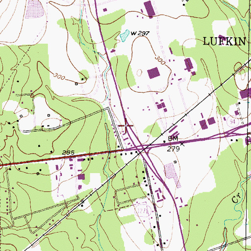 Topographic Map of Stubblefield Learning Center, TX