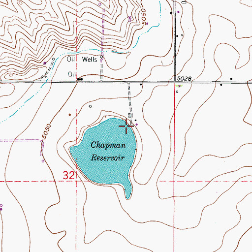 Topographic Map of Chapman Dam, CO
