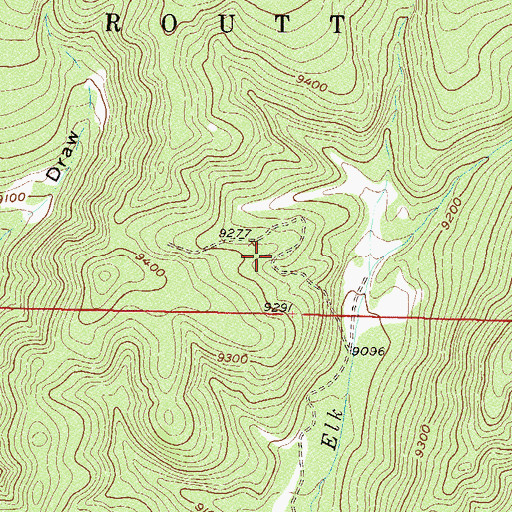 Topographic Map of Horseshoe Number 2 Dam, CO