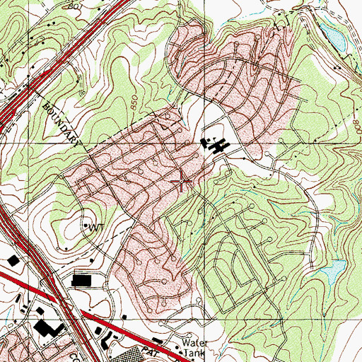 Topographic Map of Olympia Elementary School, TX