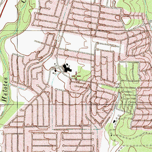 Topographic Map of Northwest Crossing Elementary School, TX