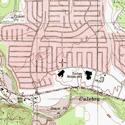 Topographic Map of Lloyd Knowlton Elementary School, TX