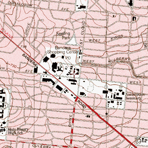 Topographic Map of Madison Elementary School, TX