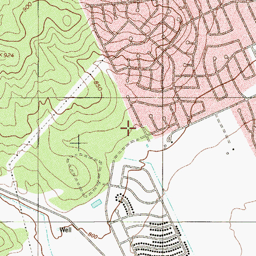 Topographic Map of Jack C Jordan Middle School, TX