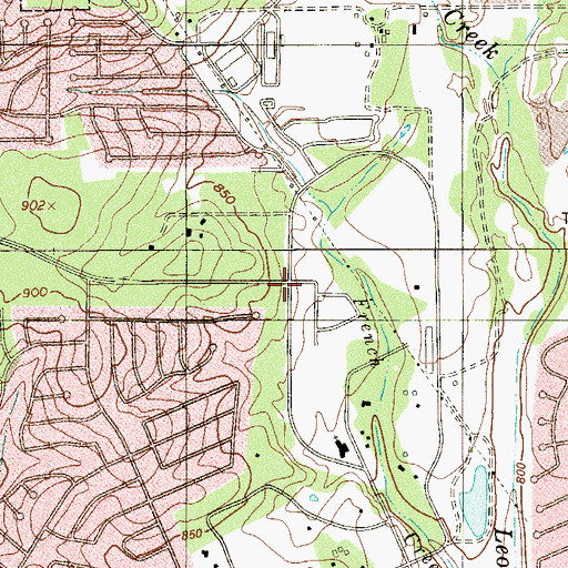 Topographic Map of Jimmy Elrod Elementary School, TX