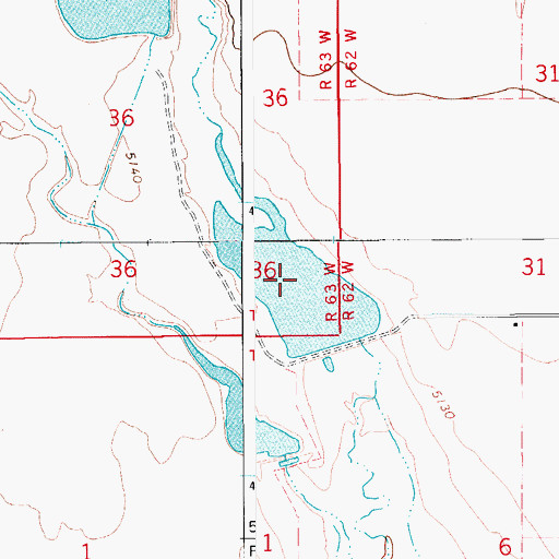 Topographic Map of Adams and Bunker Reservoir Number 3, CO