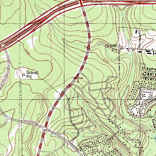 Topographic Map of Huebner Road Elementary School, TX